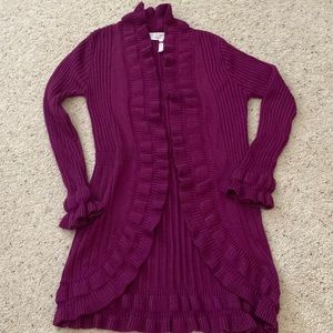 Matilda Jane 435 plum knit cardigan size 8
